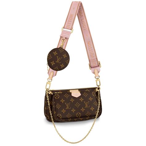 louis vuitton pochette pink strap|louis vuitton monogram strap.